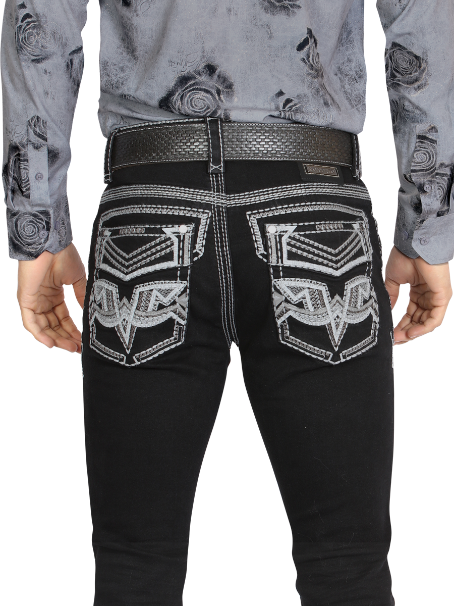 MONTERO 39503 Black Men's Denim Jeans (Heavy Denim)