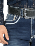 MONTERO 39503 Dark Blue Men's Denim Jeans (Heavy Denim)