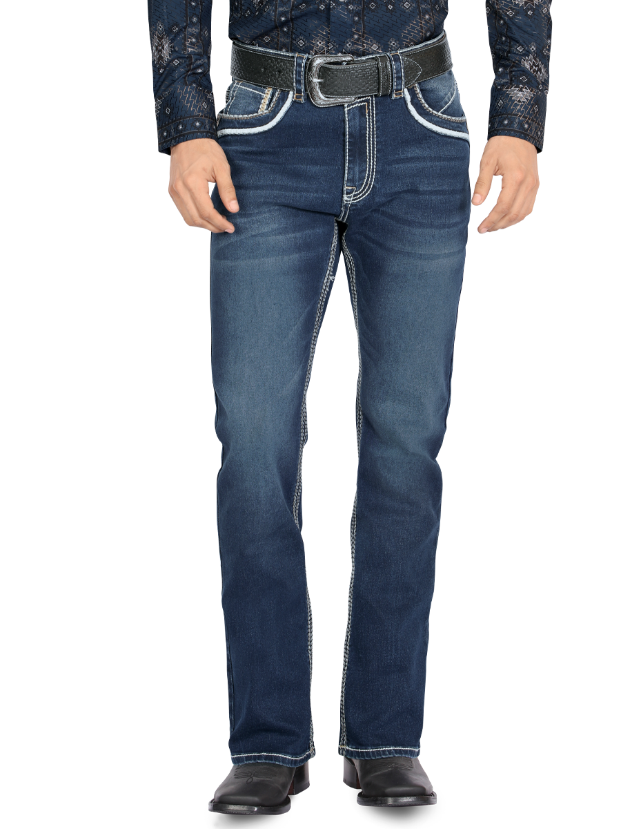 MONTERO 39503 Dark Blue Men's Denim Jeans (Heavy Denim)