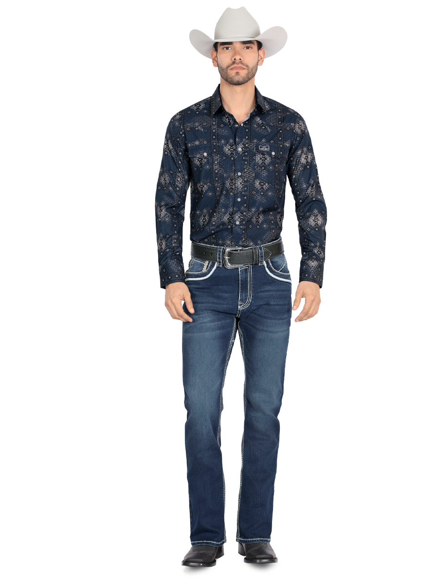 MONTERO 39503 Dark Blue Men's Denim Jeans (Heavy Denim)