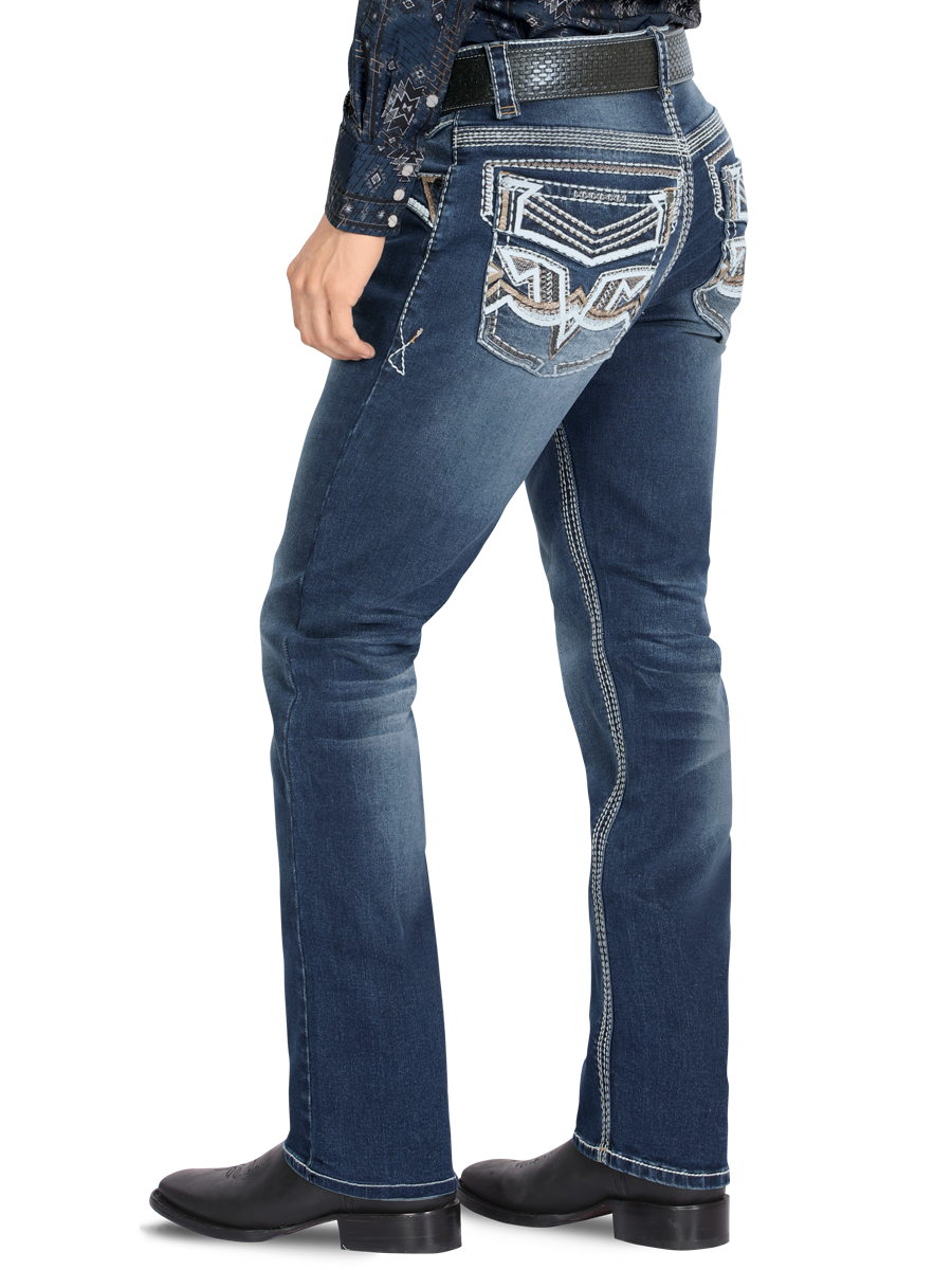 MONTERO 39503 Dark Blue Men's Denim Jeans (Heavy Denim)