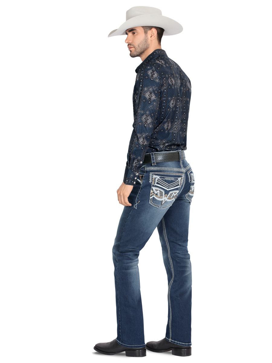 MONTERO 39503 Dark Blue Men's Denim Jeans (Heavy Denim)