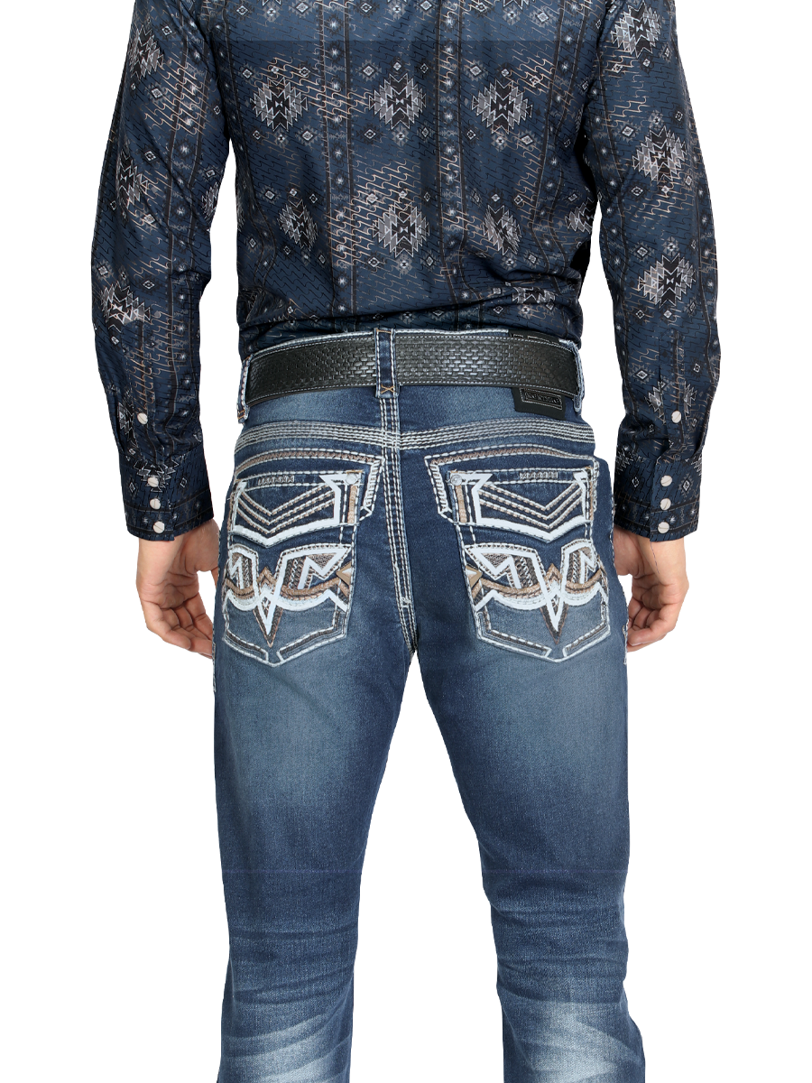 MONTERO 39503 Dark Blue Men's Denim Jeans (Heavy Denim)