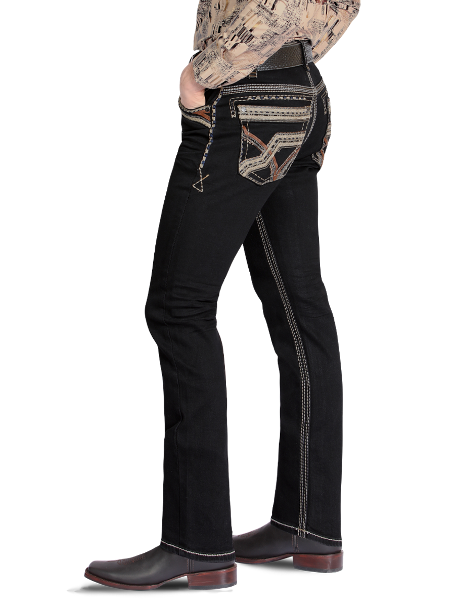 MONTERO 39504 Black Men's Denim Jeans (Heavy Denim)