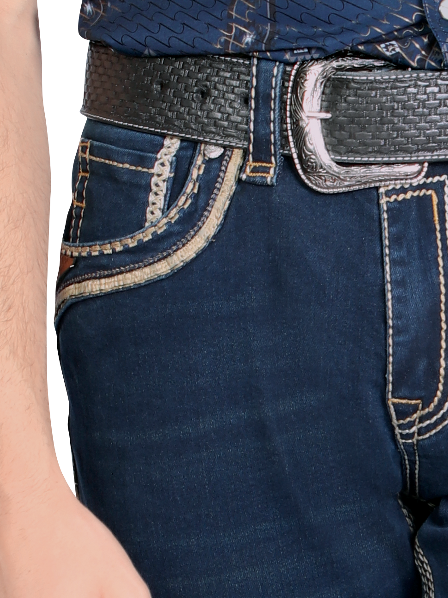 MONTERO 39504 Navy Men's Denim Jeans (Heavy Denim)