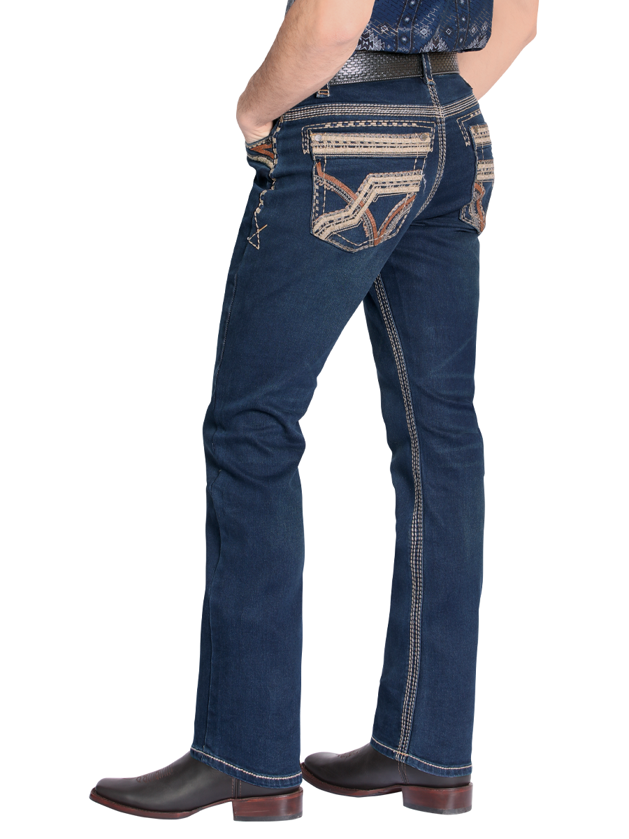 MONTERO 39504 Navy Men's Denim Jeans (Heavy Denim)