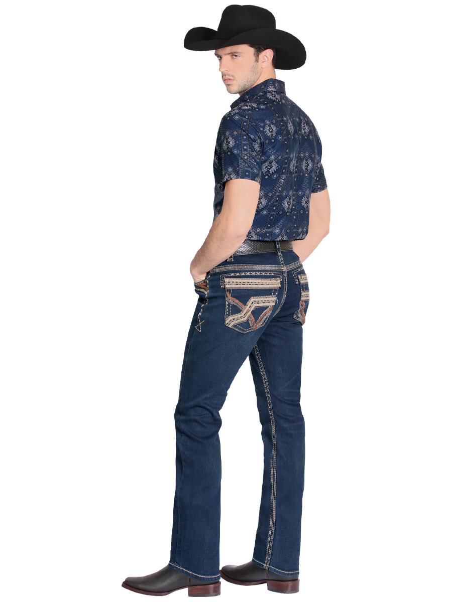 MONTERO 39504 Navy Men's Denim Jeans (Heavy Denim)