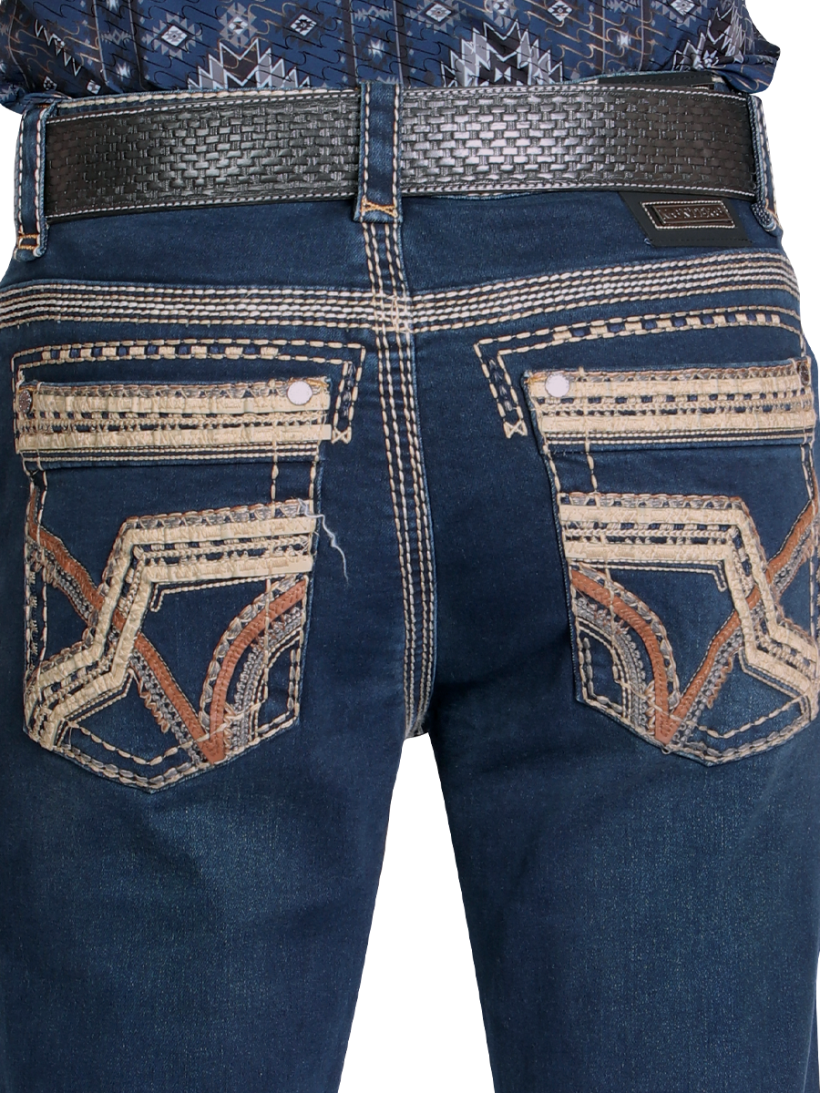 MONTERO 39504 Navy Men's Denim Jeans (Heavy Denim)