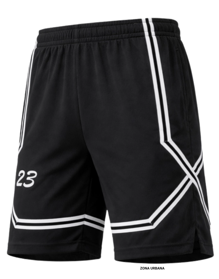 Men's Moisture Wicking Shorts black - pantaloneta negra