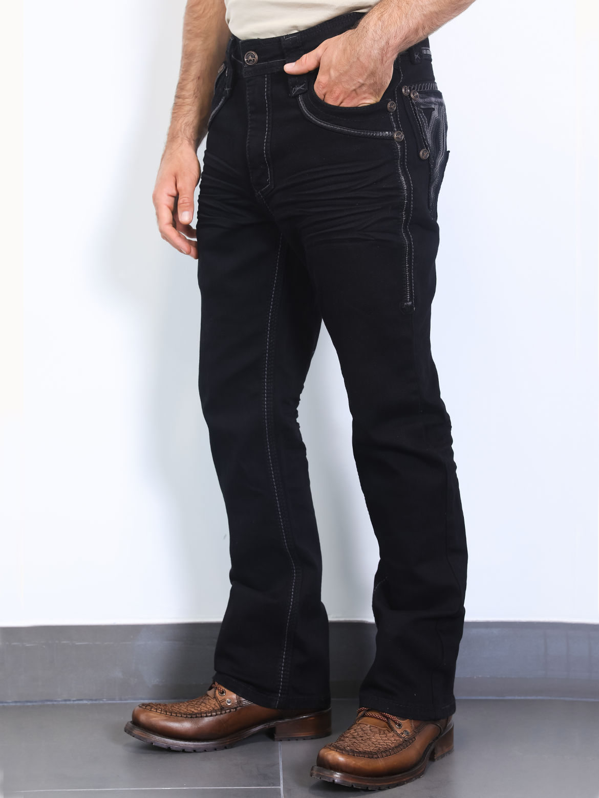 PLATINI PL10266 Men's Denim Pants (Heavy Denim)