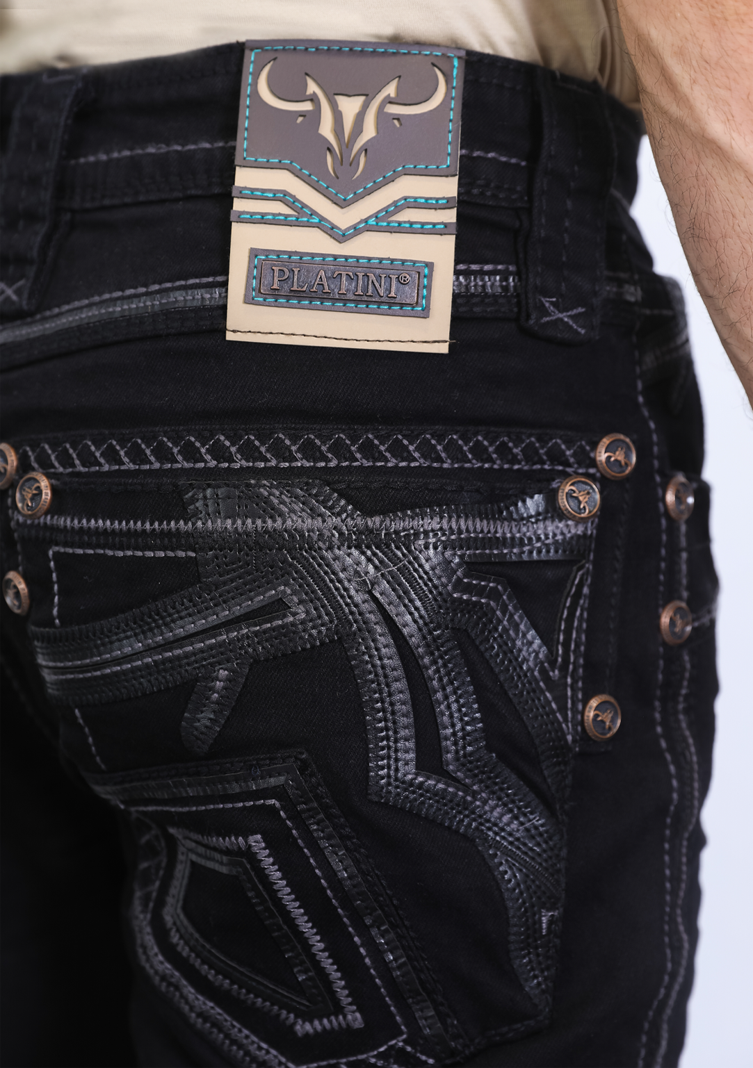 PLATINI PL10266 Men's Denim Pants (Heavy Denim)