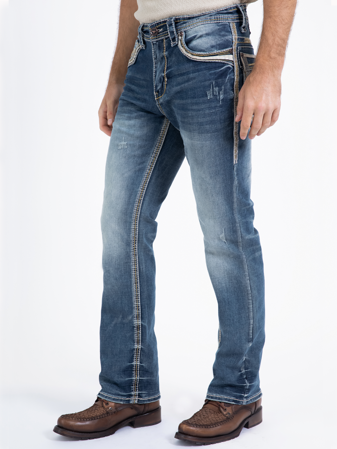 PLATINI PL10321 Men's Denim Pants (Heavy Denim)