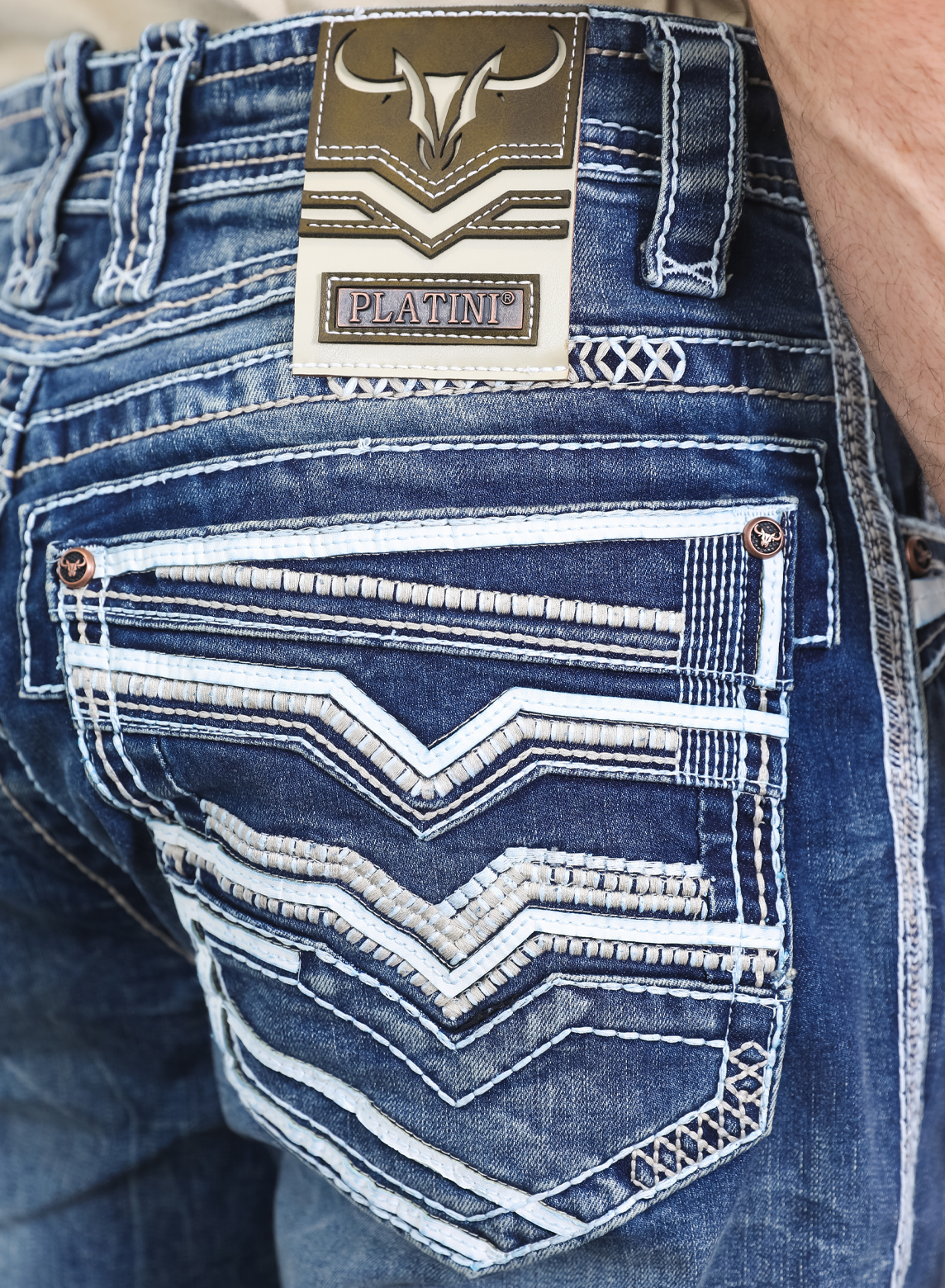 PLATINI PL10328 Men's Denim Jeans (Heavy Denim)
