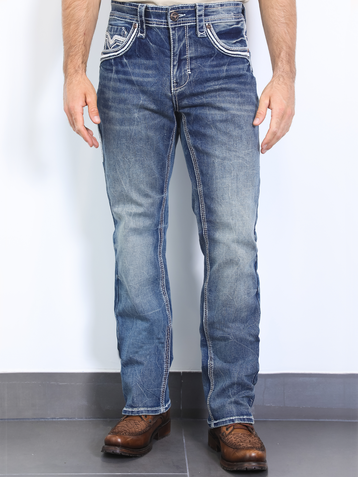 PLATINI PL10328 Men's Denim Jeans (Heavy Denim)