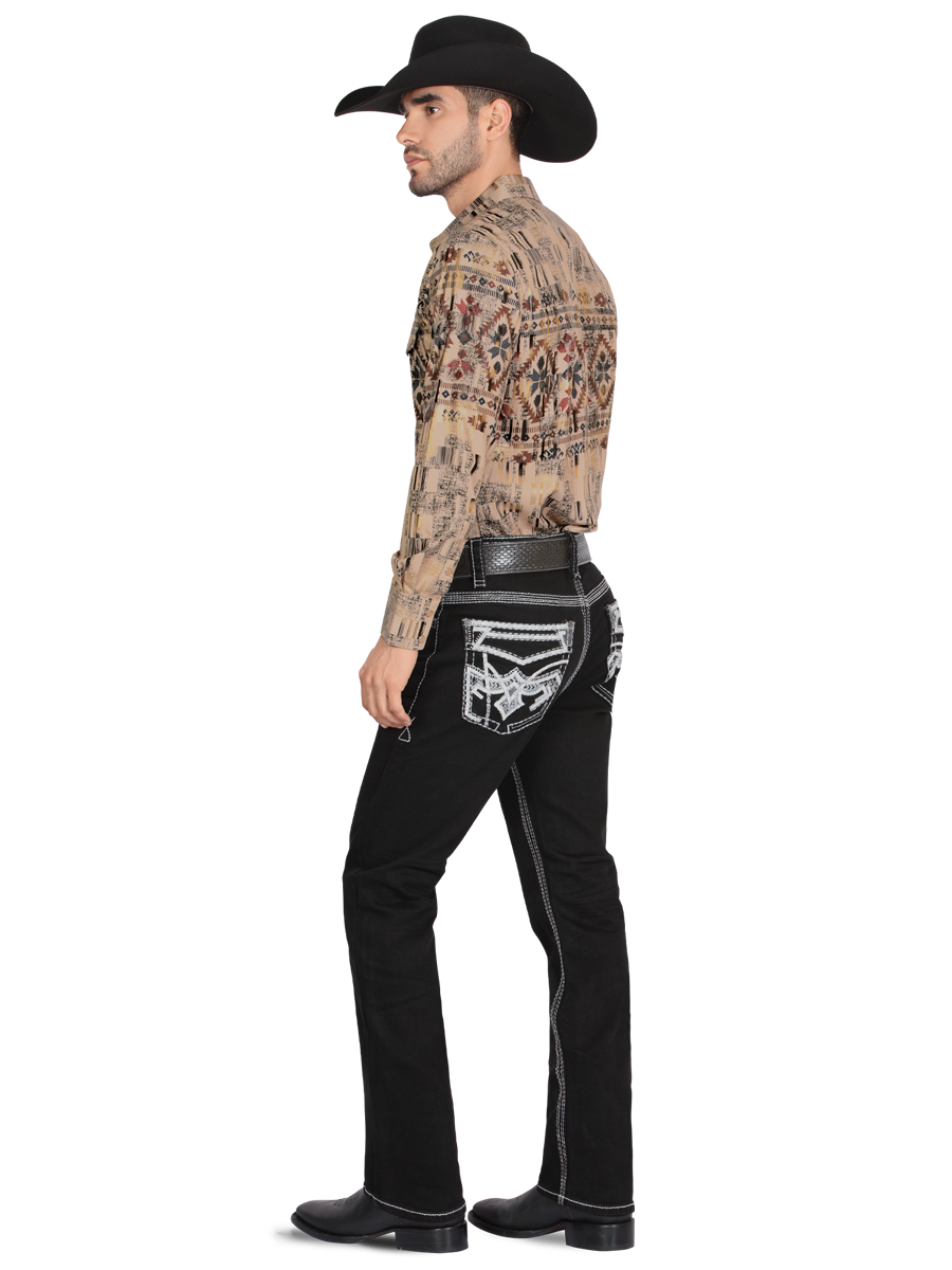 MONTERO 39500 Black Men's Denim Jeans (Heavy Denim)