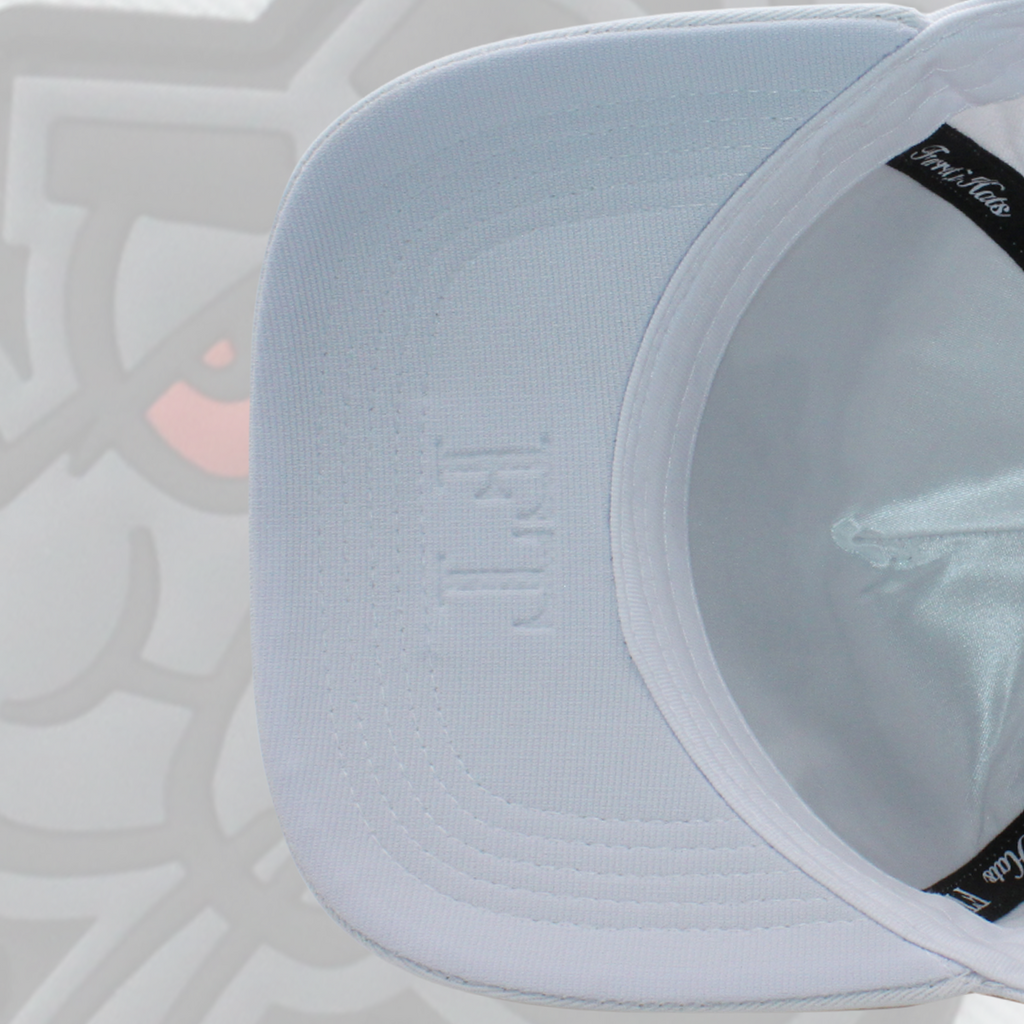 FERRETI HATS PREMIUM FT01 White Baseball Cap For Men La Pantera PVC