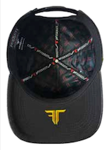 ZU-CAP-FT163 - Black Mexico coat of arms medallion snapback cap - front view