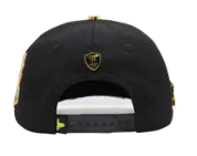 Men's Black Wanted Money Snapback Cap - Adjustable