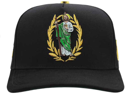 Men's San Judas Tadeo Laurel Wreath Snapback Cap - Adjustable