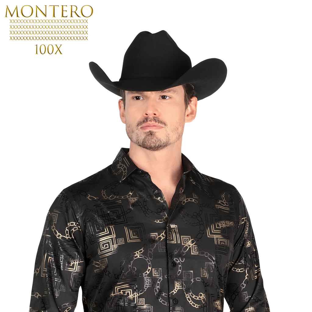 Texana Montero Negra 100X Horma Texas
