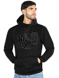 FERRETI HATS Cotton Hoodie Los 3 Vicios with Iconic Rooster Design
