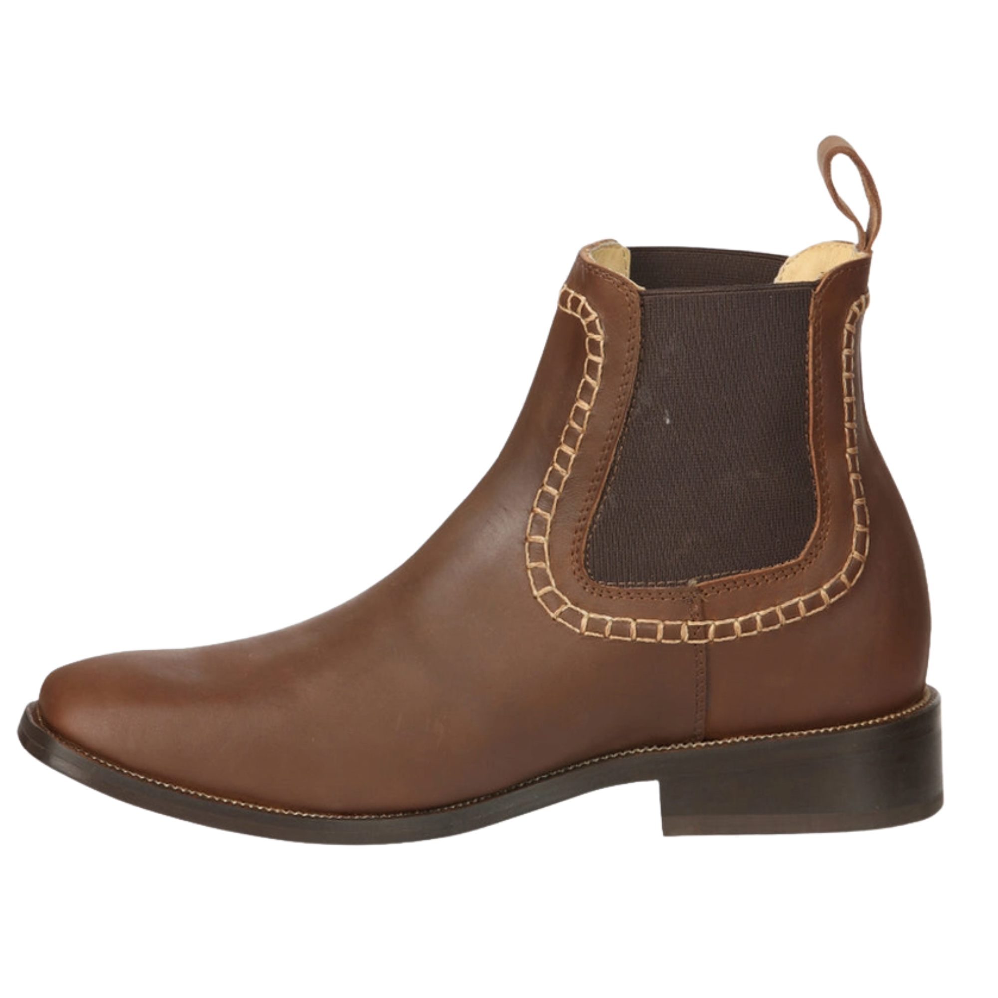 El General Men’s Leather Ankle Boots – Brown
