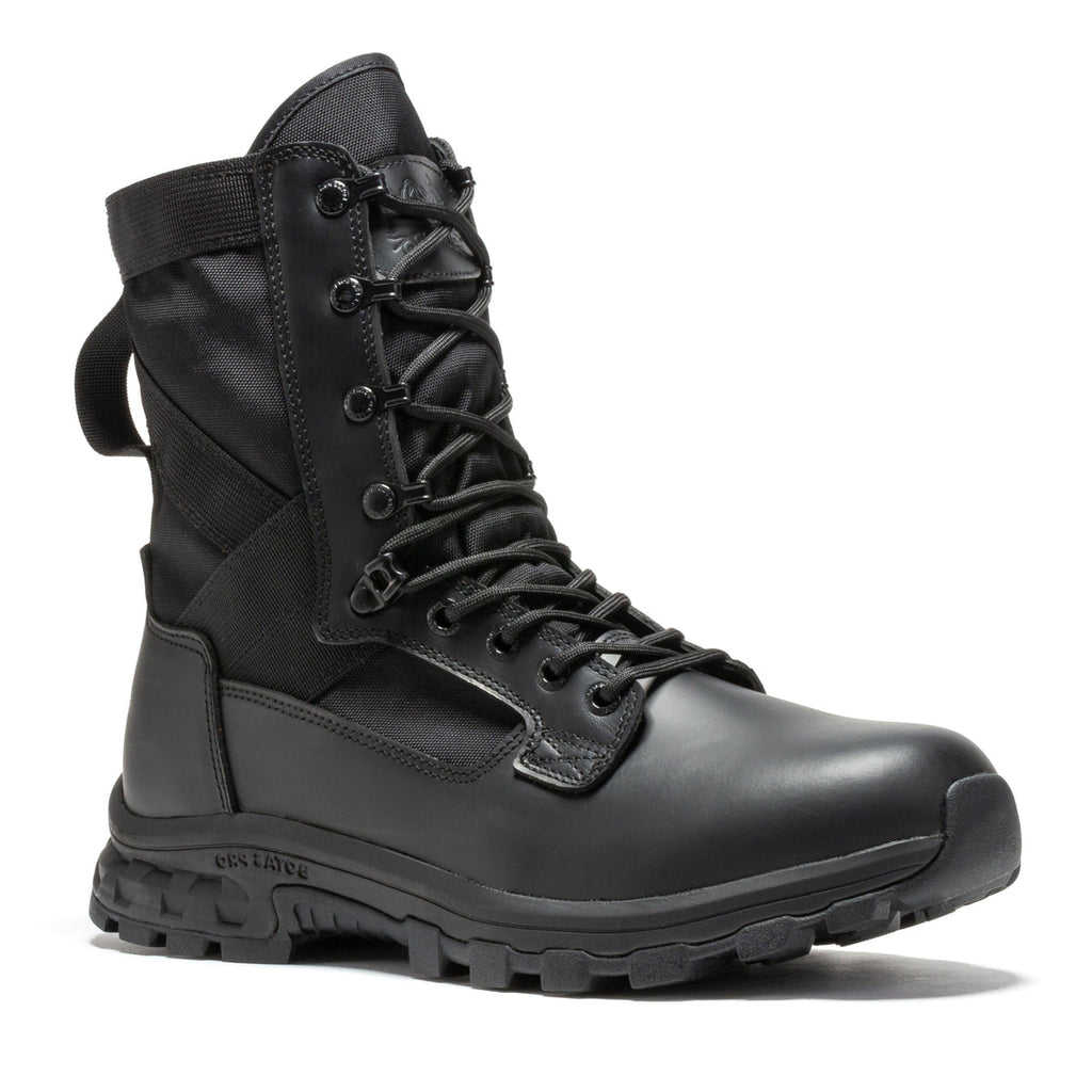 Men's Black 8 Inch Side Zipper Military Tactical Boots BP401BK