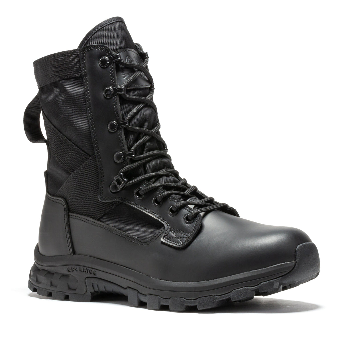 Men's Black 8 Inch Side Zipper Military Tactical Boots BP401BK