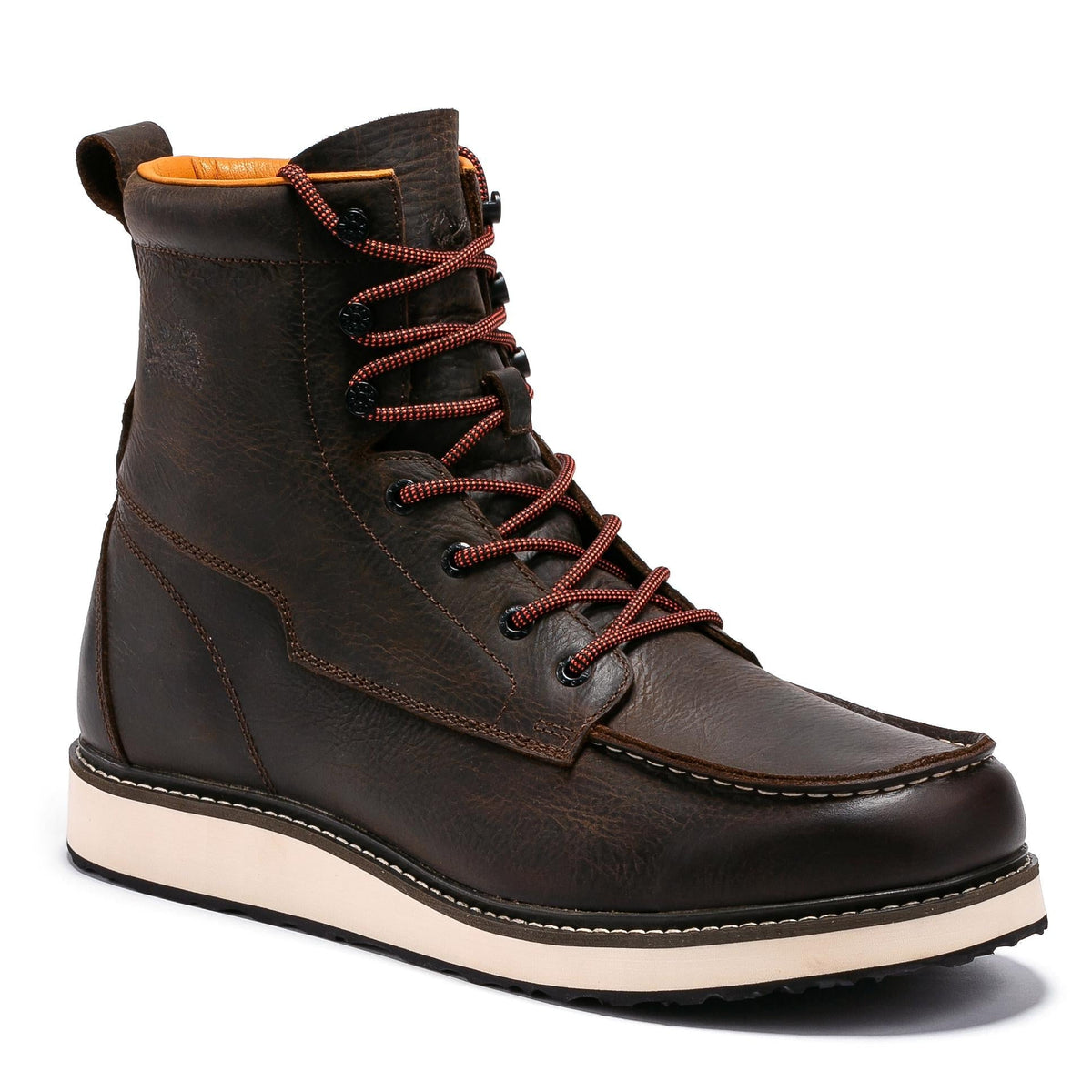 Men's Dark Brown 6 Inch Wedge Boots VBP601