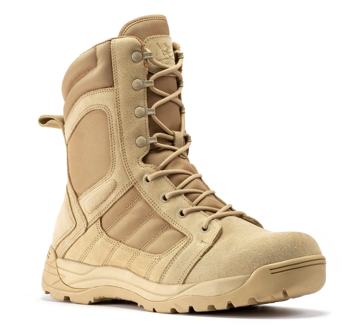 Men's Sand 8 Inch Side Zipper Tactical Boots BMP110SD