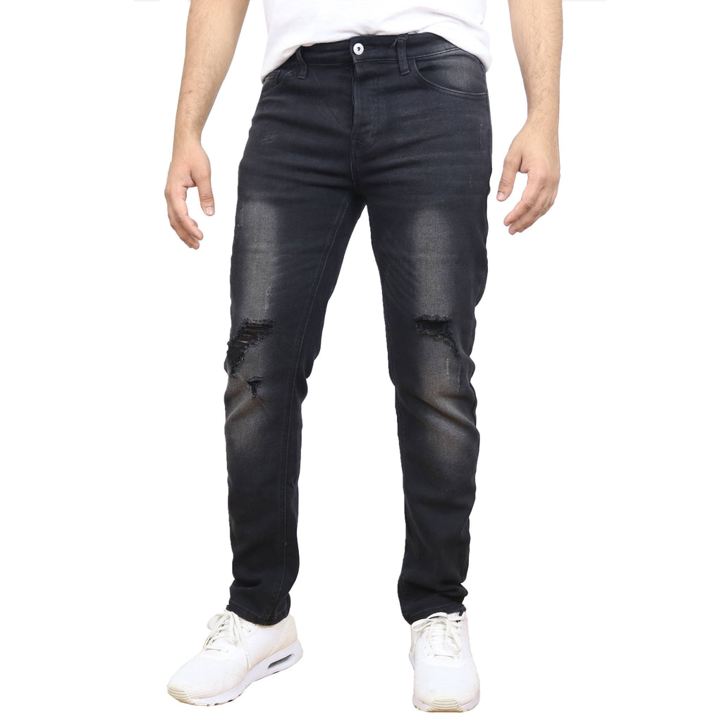 Men's Stretch Ripped Jeans - detail