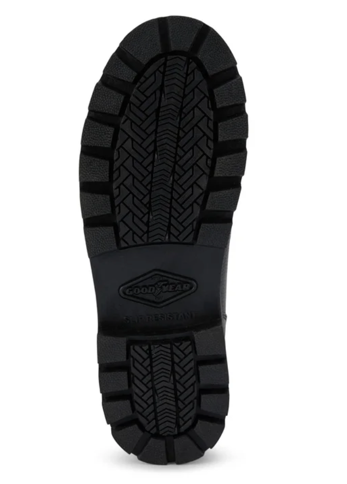 Men's black Goodyear Maverik work boot, opposite side view