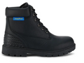 Men's black Goodyear Maverik work boot, side profile view