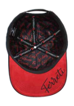Men's black LA embroidered snapback cap, angled view