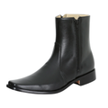 El Besserro Men’s Cowboy Western Dress Boot – Black Goat Leather