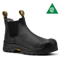 Men's Black Composite Toe Pull-On Work Boots VAK630
