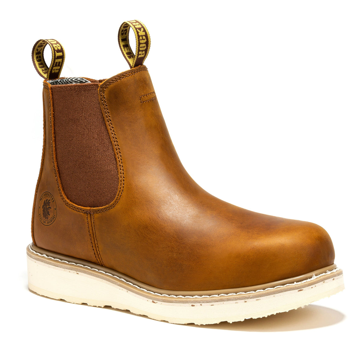 Men's Brown 6 Inch Steel Toe Wedge Work Boots SAP102