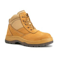 Men's Tan Zip-Sided Leather Work Boots AK050