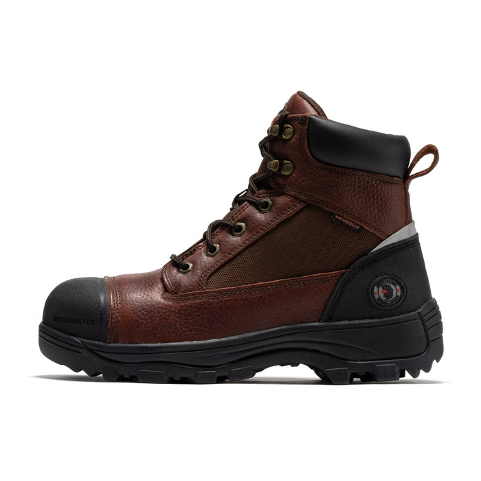 ROCKROOSTER Daviston Brown Composite Toe Waterproof Boots AT872 - vista frontal