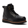 Men's Black 6 Inch Steel Toe Wedge Work Boots SAP610BK