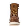 Men's Brown Wedge Work Boots – Soft Toe, Vibram Outsole