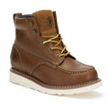 Men's Brown Waterproof Wedge Work Boots – Steel Toe, Vibram Outsole