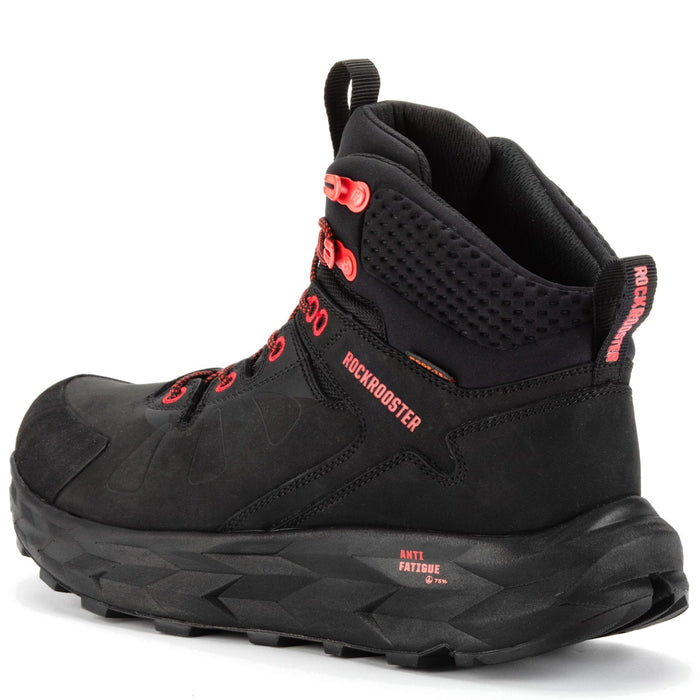 ROCKROOSTER Farmington Black 6 Inch Hiking Boots OC21034