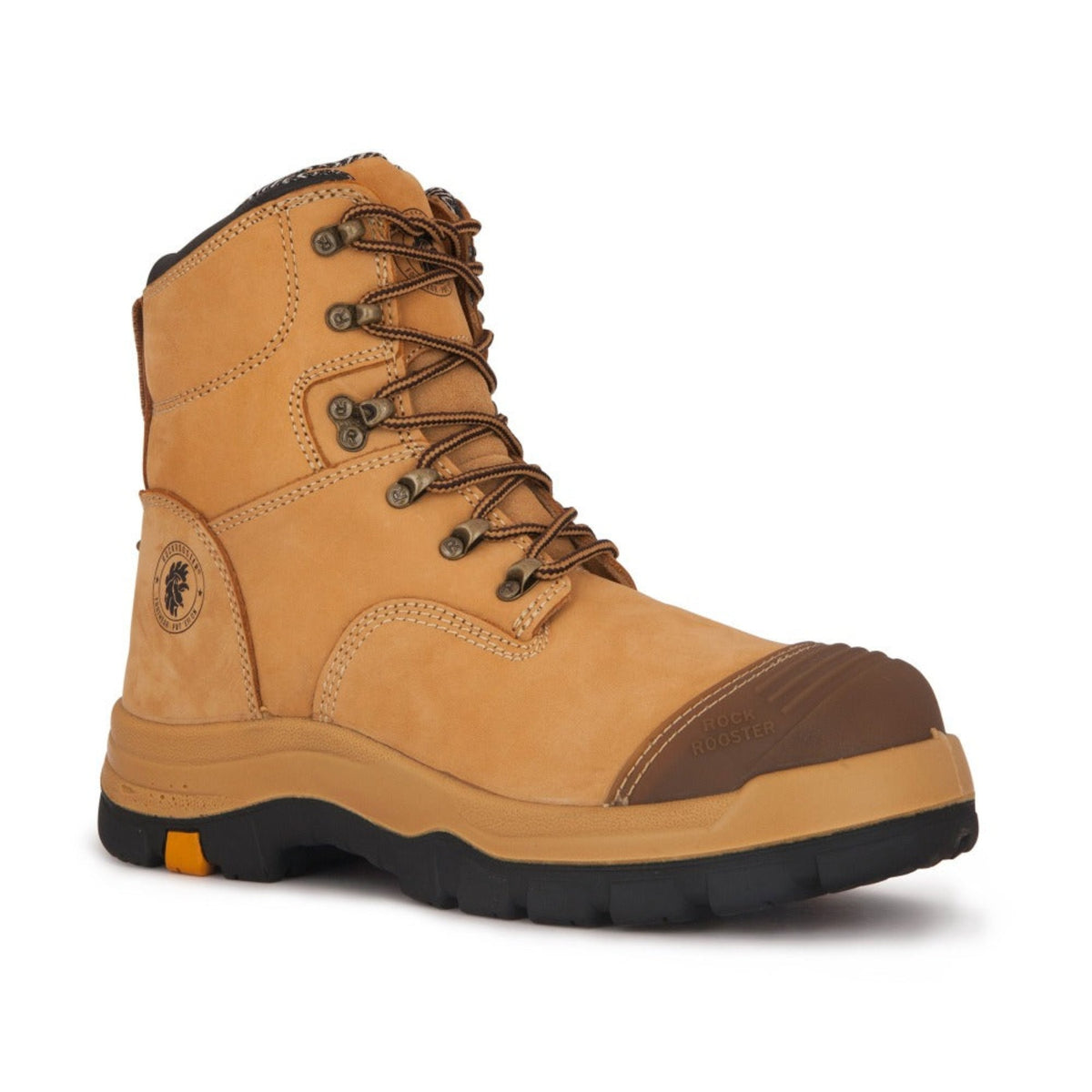 Men's Tan Leather Work Boots – Steel Toe