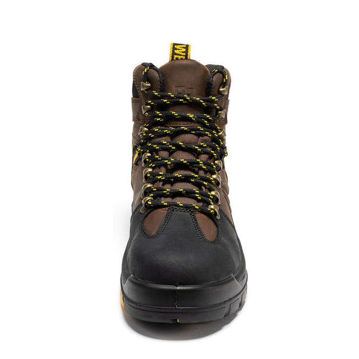 ROCKROOSTER Marfa Brown Waterproof Composite Toe Boots CP211 - vista frontal