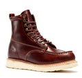 Men's Cherry Brown Soft Toe Wedge Work Boots SAP600