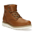 Men's Tan Wedge Work Boots – Soft Toe, Vibram Outsole
