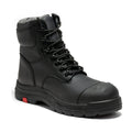Men's Black 7 Inch Zip-Sided Composite Toe Leather Work Boots CP245Z