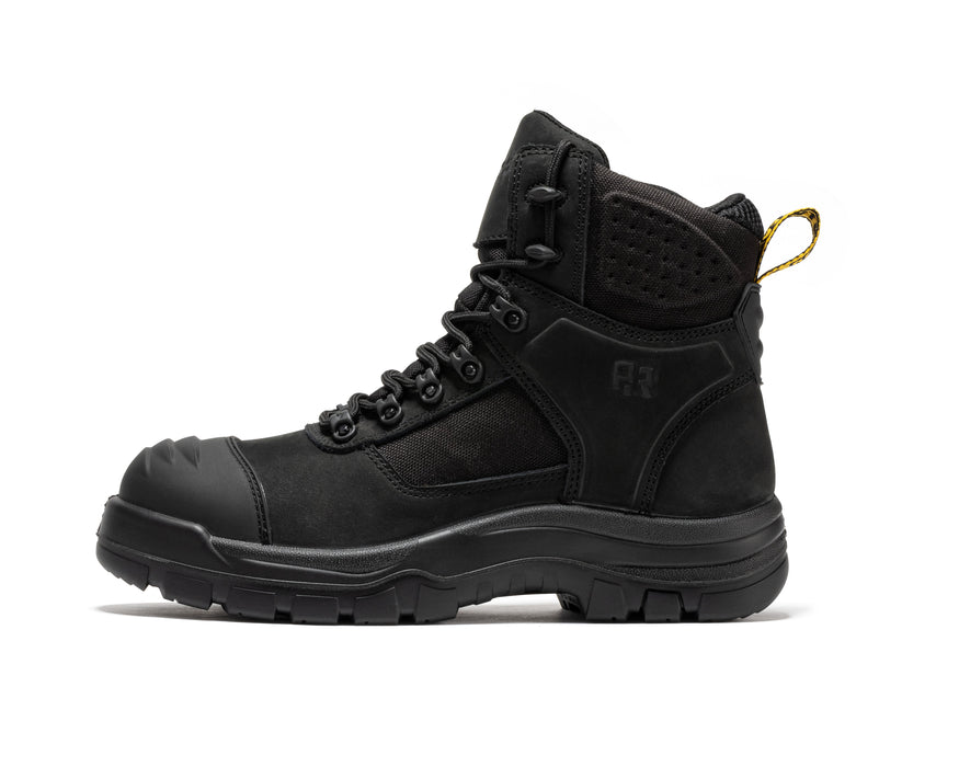 ROCKROOSTER Stowe Black Composite Toe Boots CP212BK - detalle suela