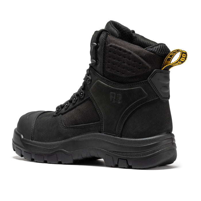 ROCKROOSTER Stowe Black Composite Toe Boots CP212BK - vista lateral